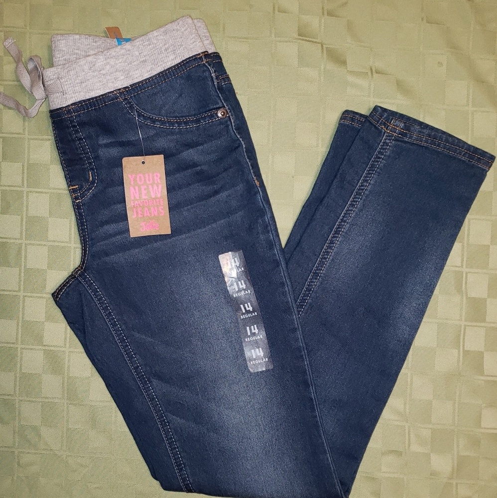 Girls Justice Knit Waist Jeggings